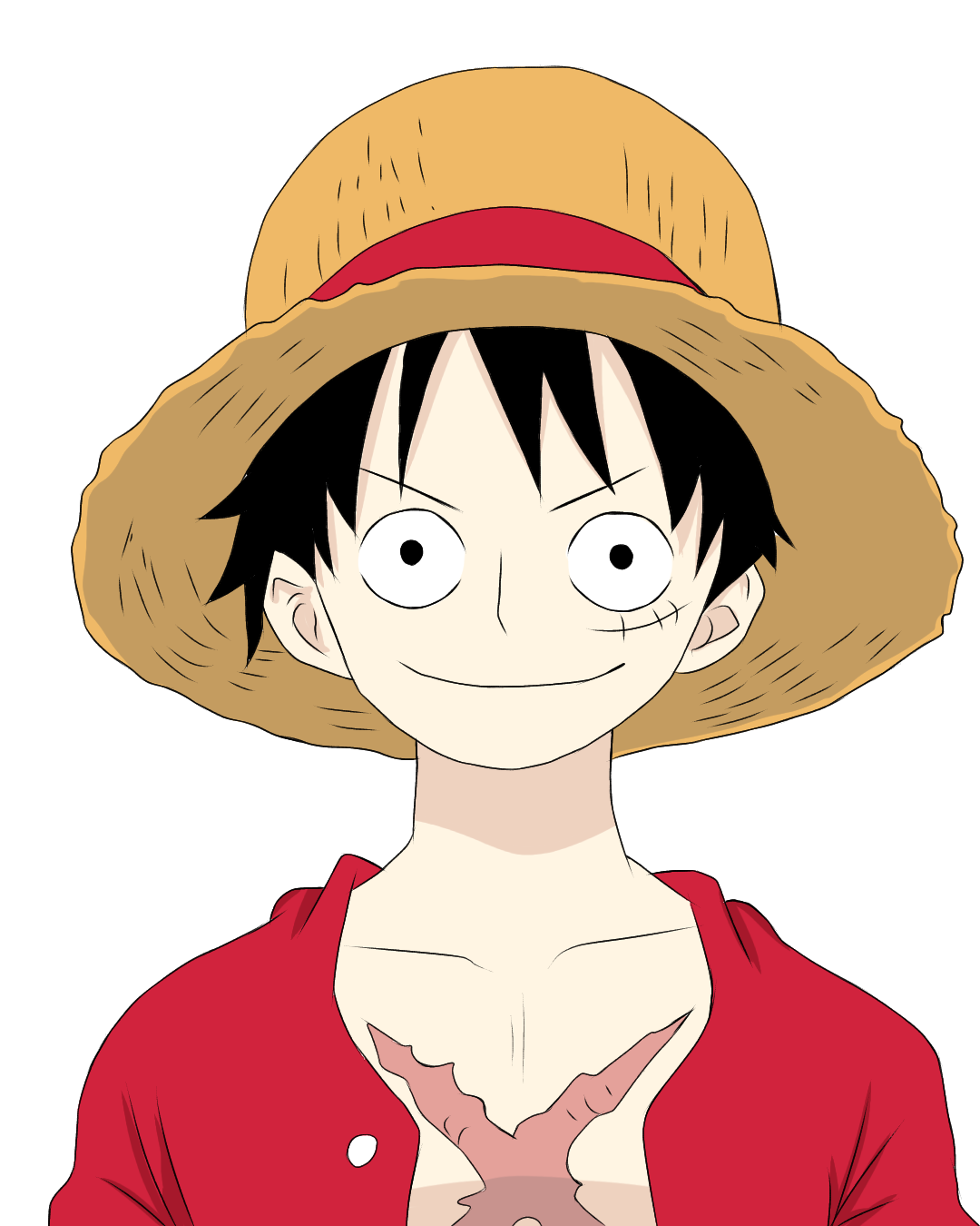 how to Draw LUFFY the easiest (color pencil)- Step by Step Tutorial - video  Dailymotion