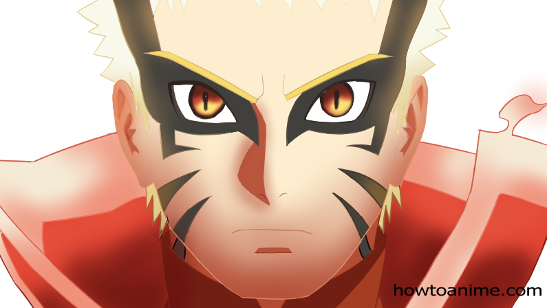 How To Draw Naruto Kurama Mode  Sketch Art Lesson (Step by Step) 